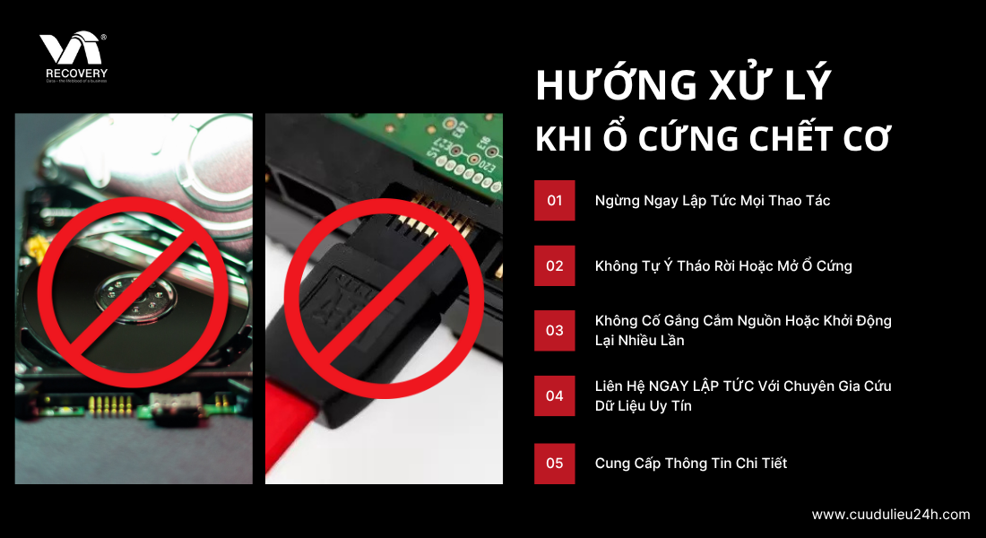 Hướng xử lý / cách khắc phục hiệu quả ổ cứng chết cơ