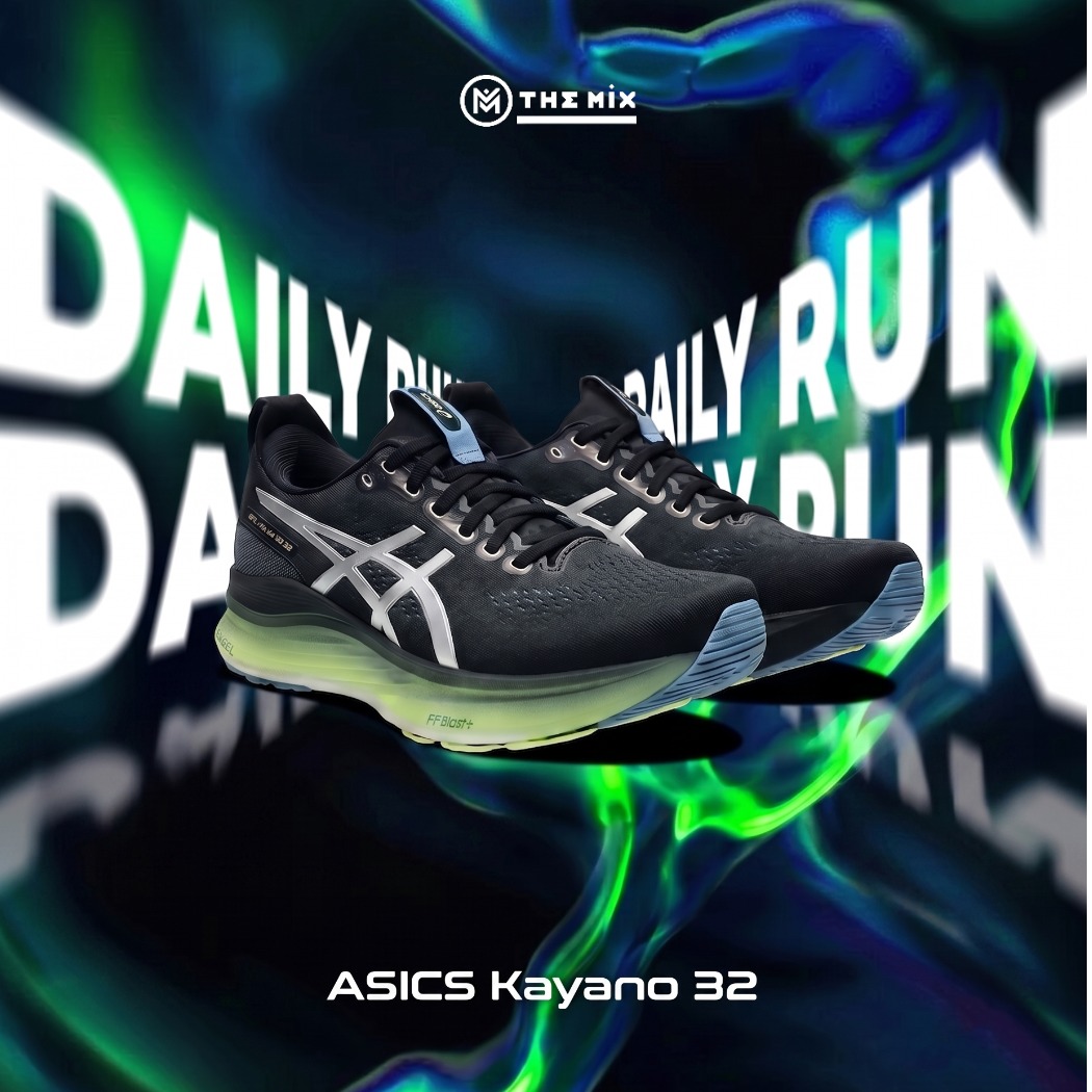 ASICS GEL-KAYANO 32 Luxe Black trong hình ảnh Daily Run