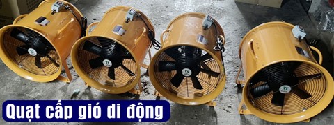 quạt cấp gió di động xách tay