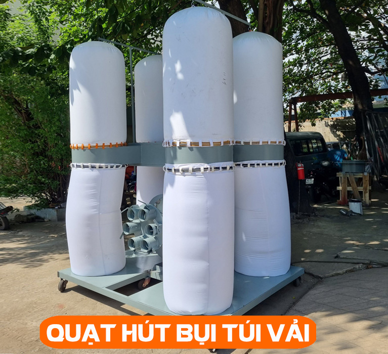 quạt hút bụi túi vải di động