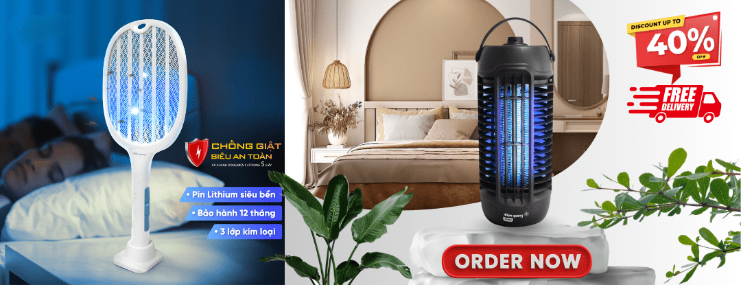 Vợt Muỗi, Đèn Bắt Muỗi An Toàn Giá Rẻ - Điện Quang