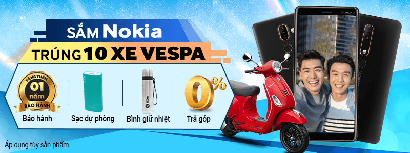 Sắm Nokia Trúng Vespa<br>Tặng Thêm Quà Ngon