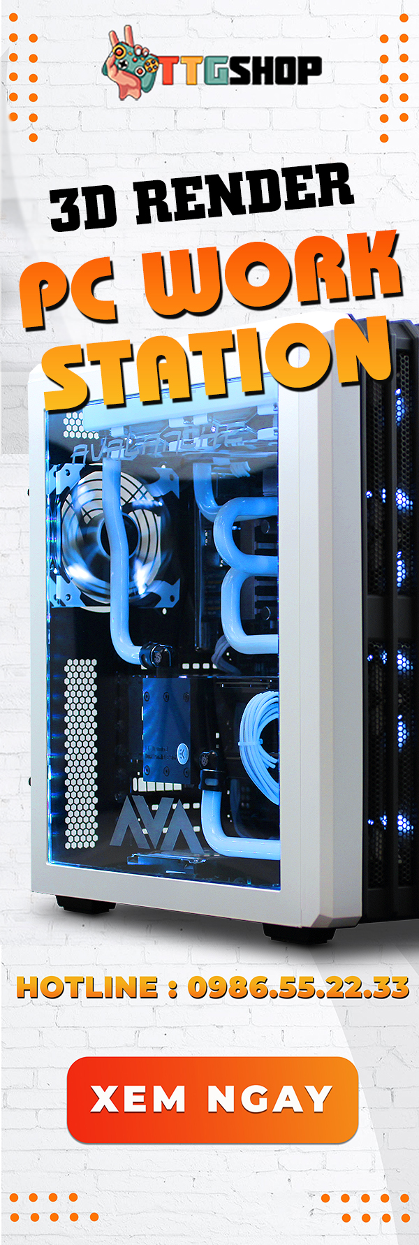 PC Workstation - 3D Render