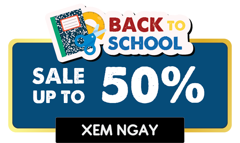 <b>BACK TO SCHOOL</b></br>Sale up to 50%