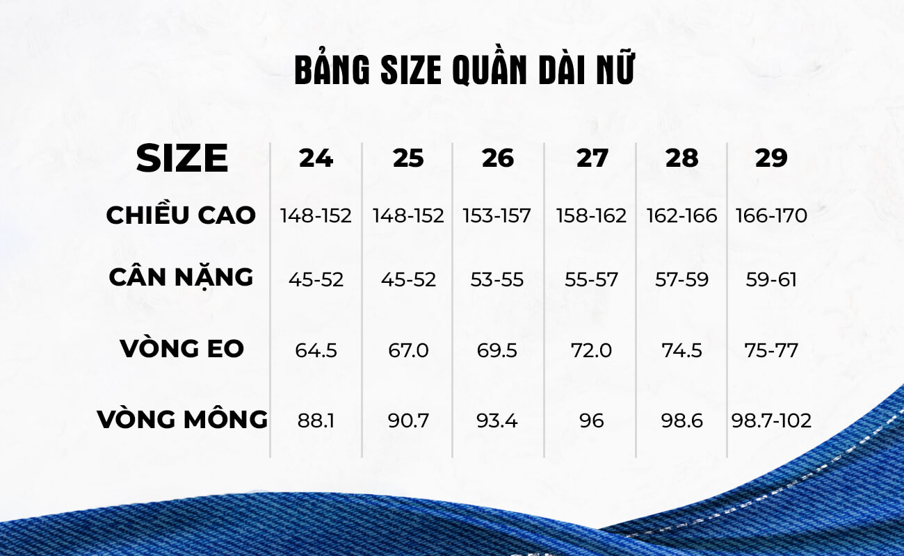 Size đầm