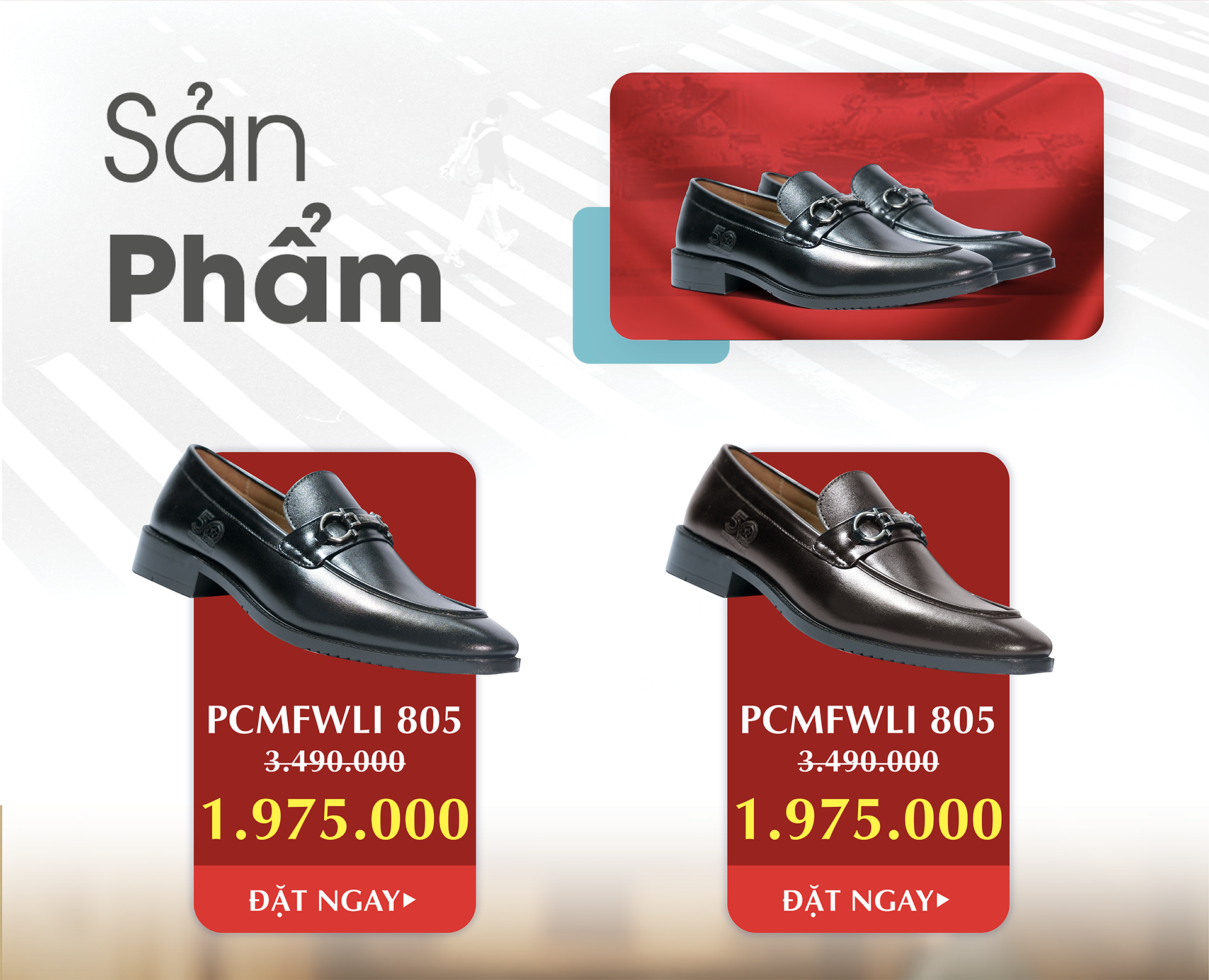 Pierre Cardin Paris Vietnam | Deluxe Horsebit Loafer Shoes - PCMFWLI 805 (BLACK & BROWN)