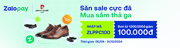 Pierre Cardin x ZaloPay | BIỂU TƯỢNG THỜI TRANG PHÁI MẠNH (NHẬP CODE ZLPPC100 - GIẢM THÊM 100K)