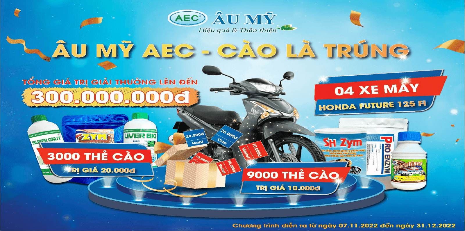 Thuốc thủy sản Âu Mỹ AEC | Cào là trúng