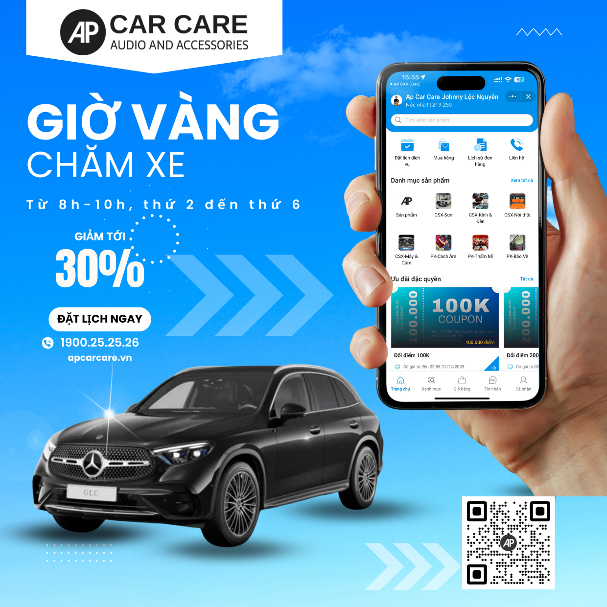 Giờ vàng chăm xe 8h-10h