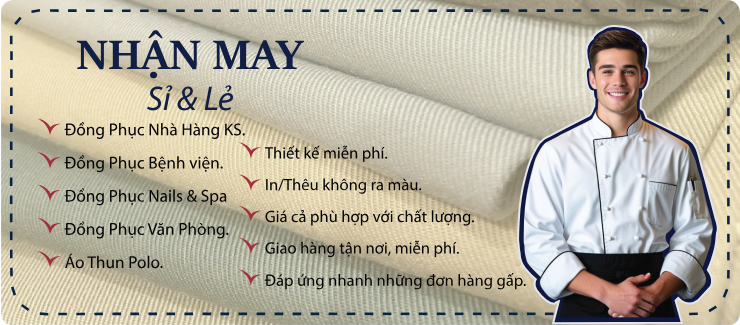 Đồng phục bếp bán lẻ