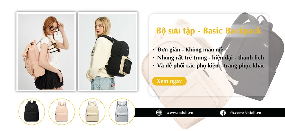 bộ sưu tập balo từ natoli basic