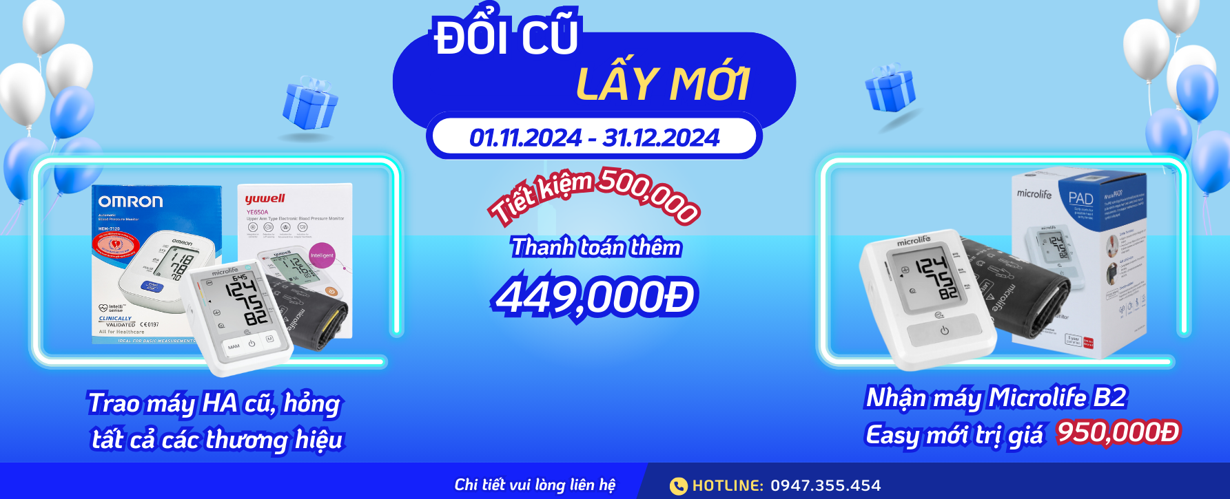 Đổi máy microlife