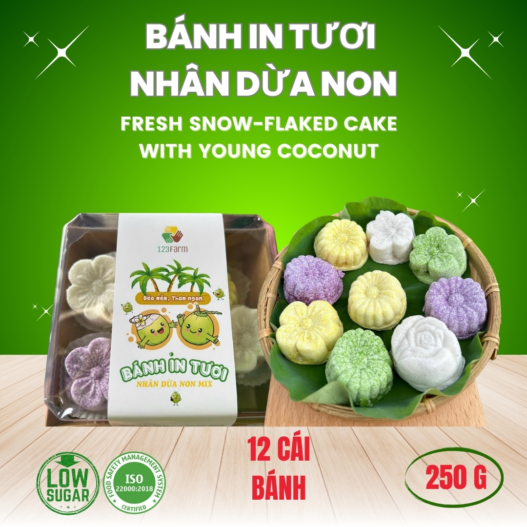 Bánh in tươi nhân dừa non