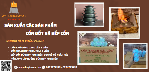Các sản phẩm cồn đốt và bếp cồn