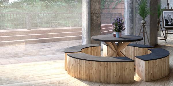 Bàn Ghế Cement Fiber