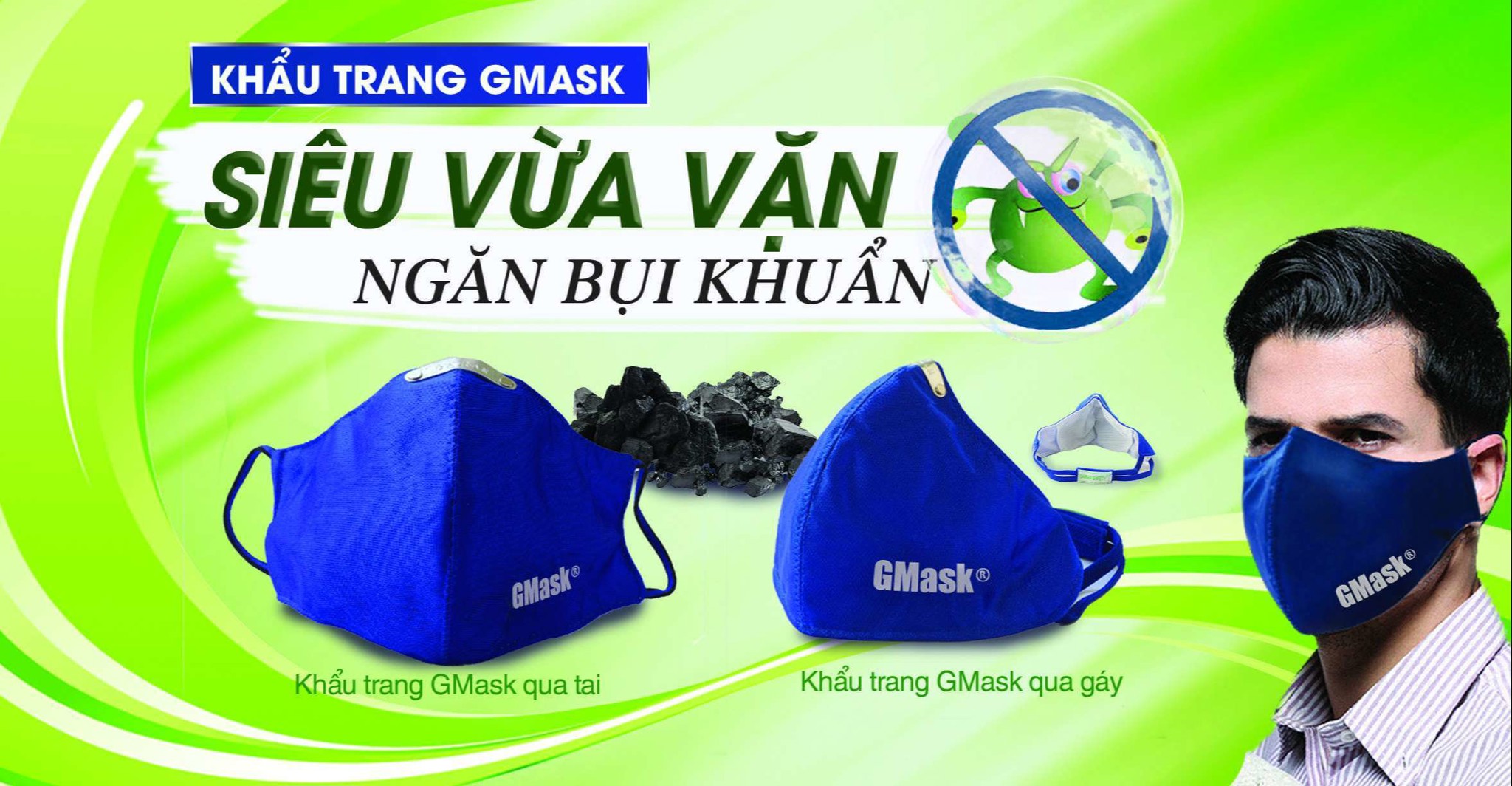 Khẩu trang than hoạt tính GMASK 6 lớp