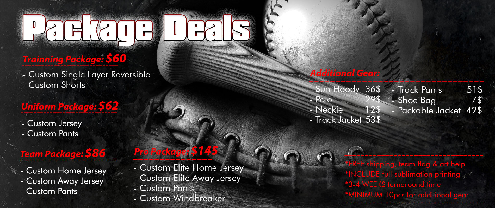 custom softball gear