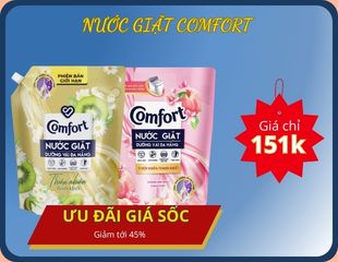 Nước giặt Comfort giá sốc
