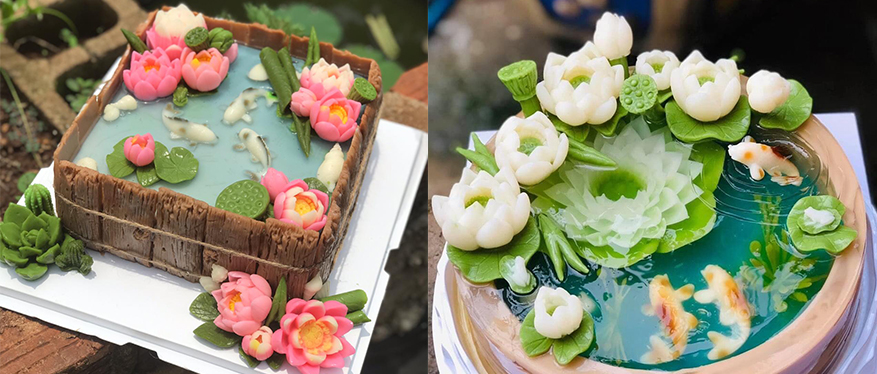 Khuôn bánh hoa sen