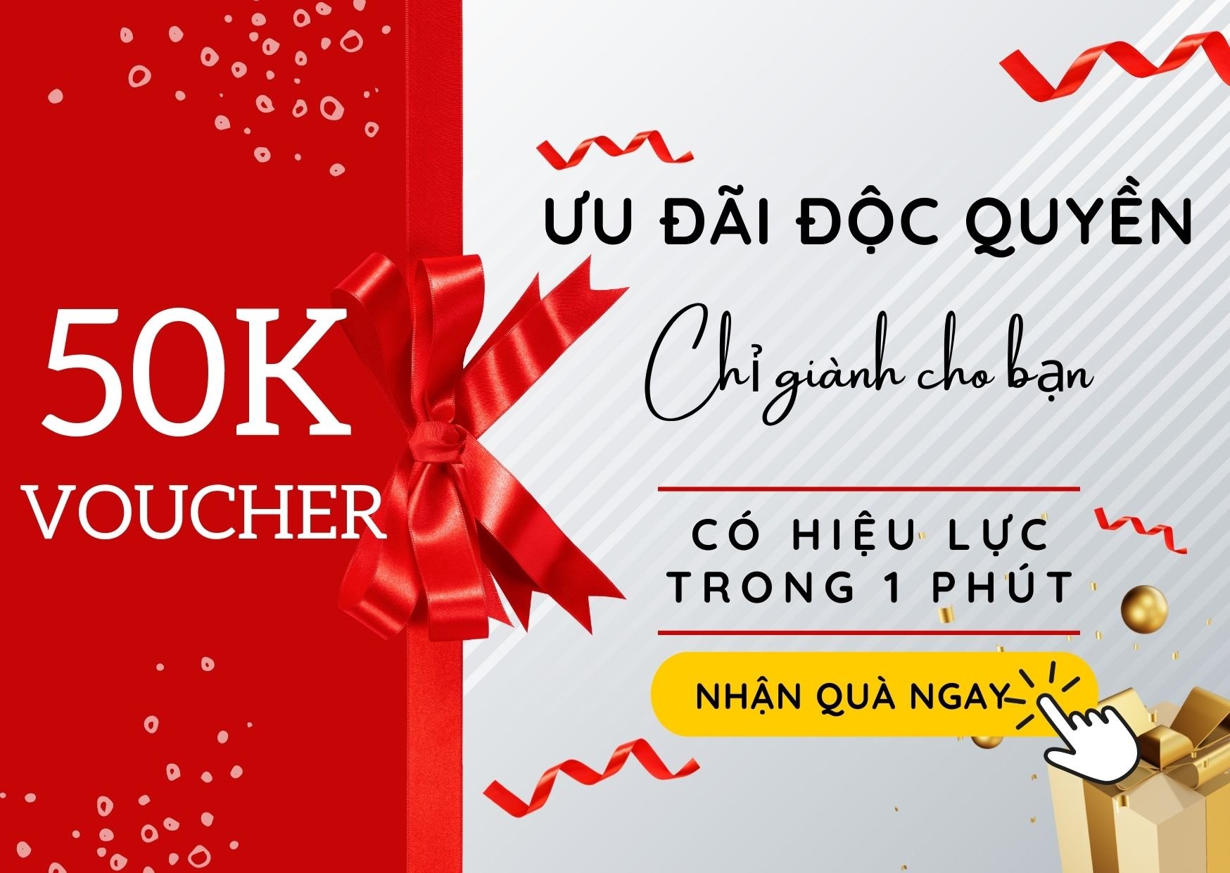 Tặng phiếu mua hàng 50k