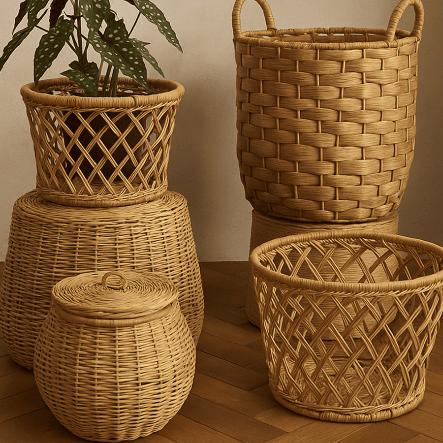 Aurora Pots Natural Fibers Material