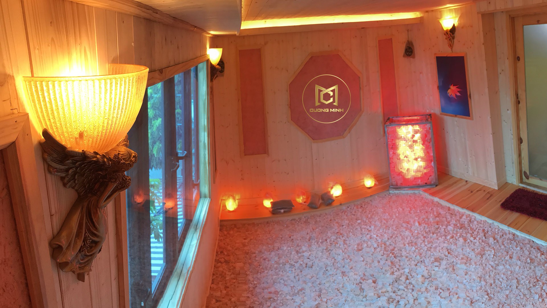 PHÒNG XÔNG ĐÁ MUỐI dành cho Phòng tập Yoga - 12 m2
