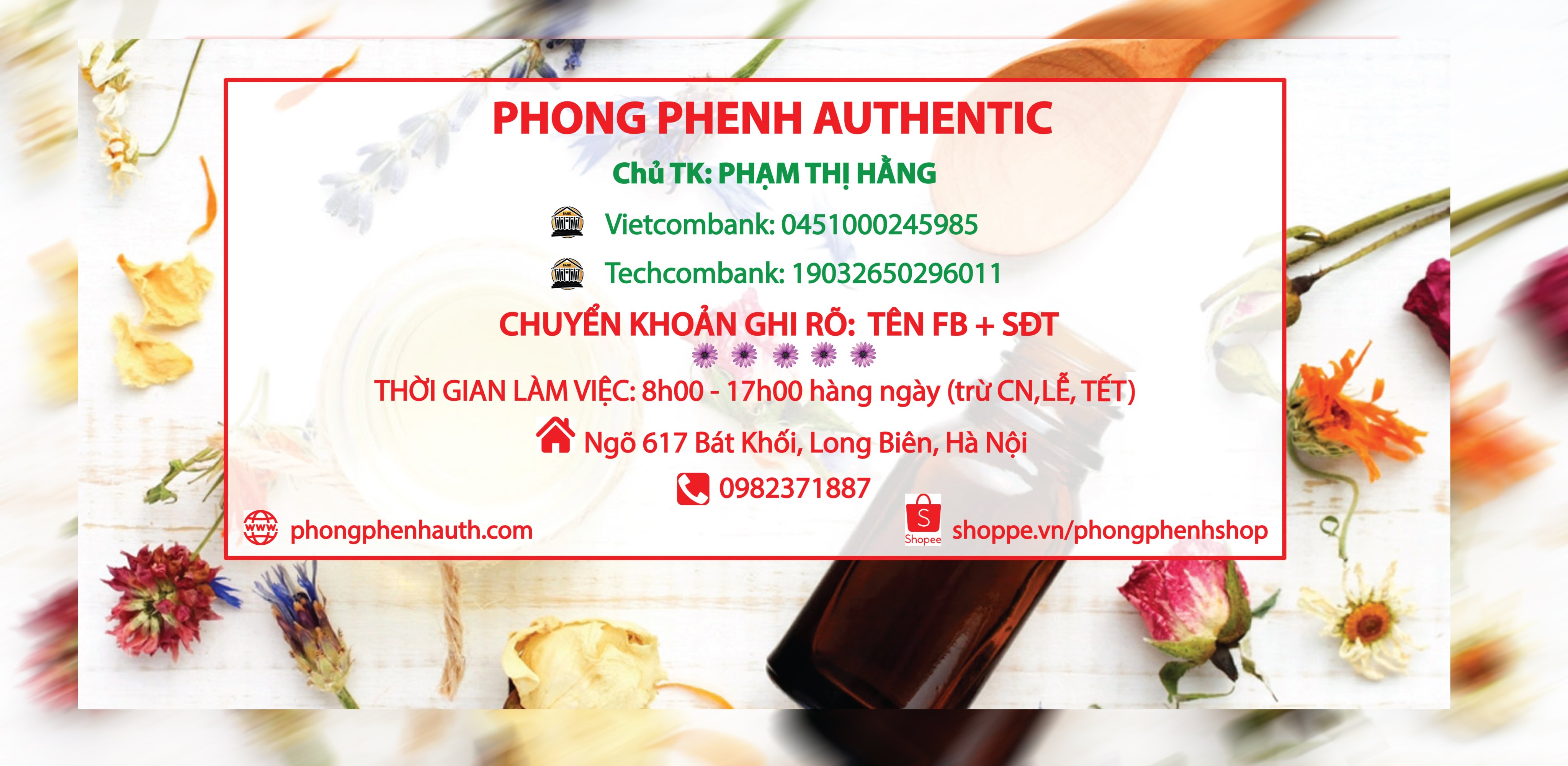 NƯỚC HOA – Phồng Phềnh Authentic