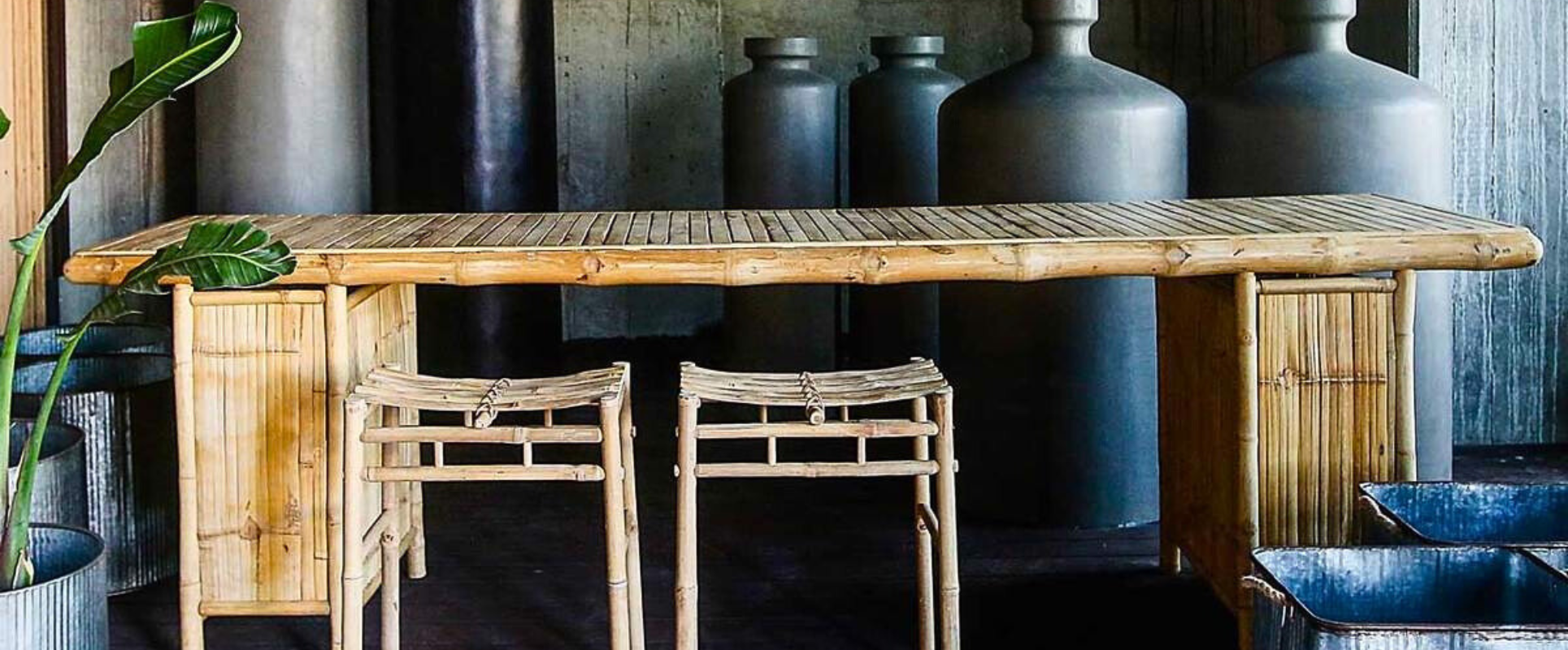 Sản phẩm bàn ghế, nội thất tre xuất khẩu. Dành cho resort, khách sạn và </br> nhà hàng cao cấp.