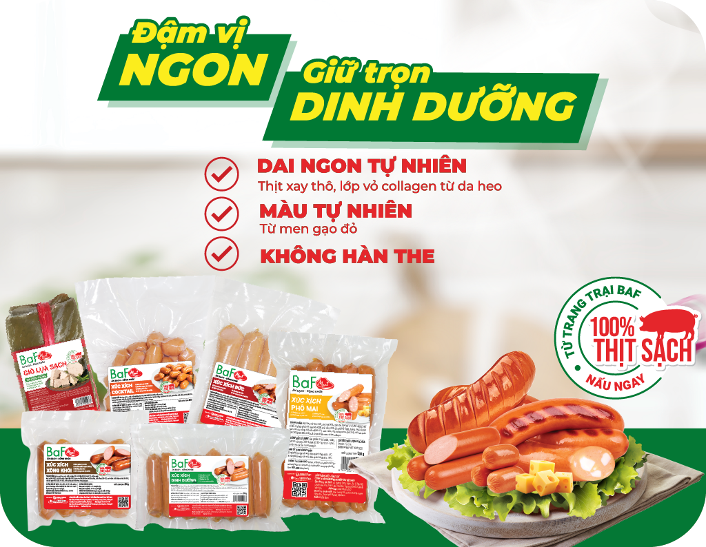 CHẢ LỤA/XÚC XÍCH BAF