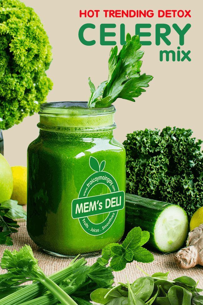 Detox cần tây - celery hot trending