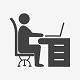 Desk, chair & wardrobe