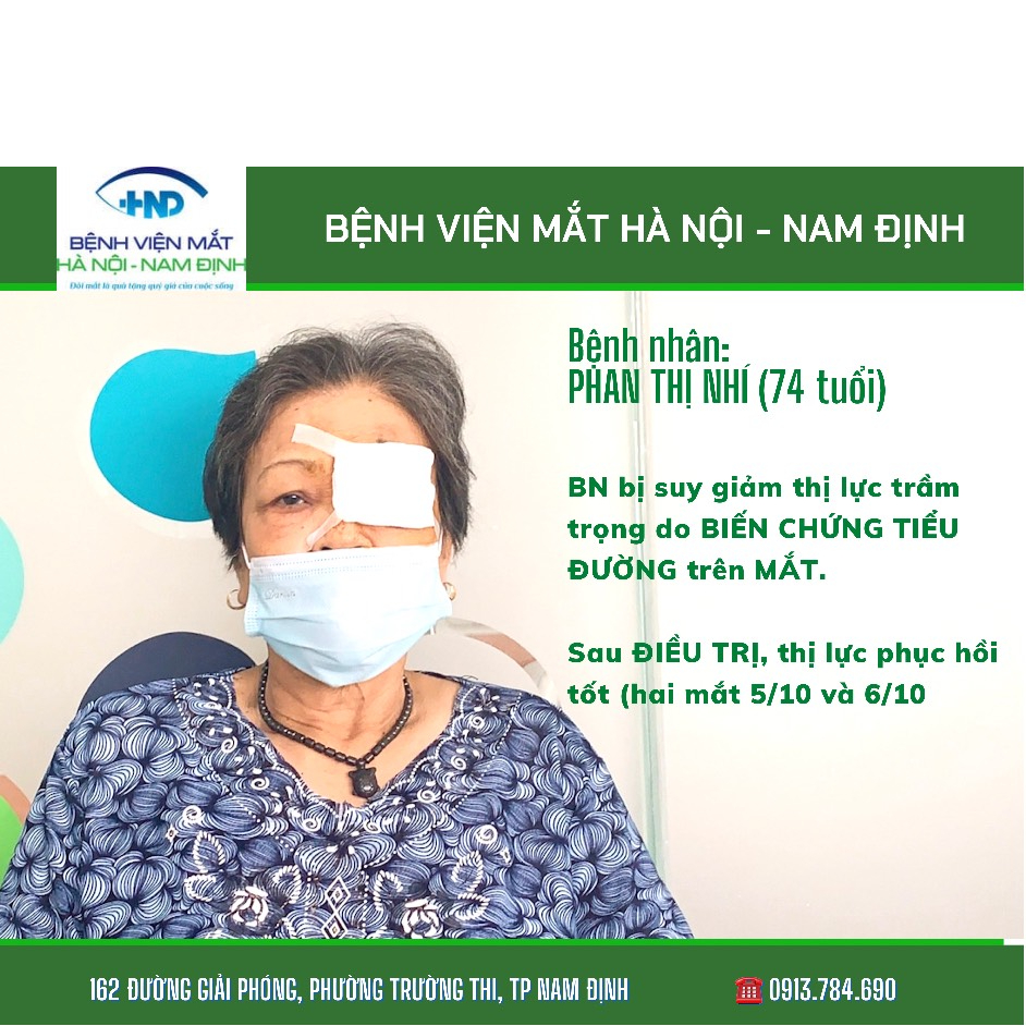 Bệnh nhân Phan Thị Nhí - 74 tuổi