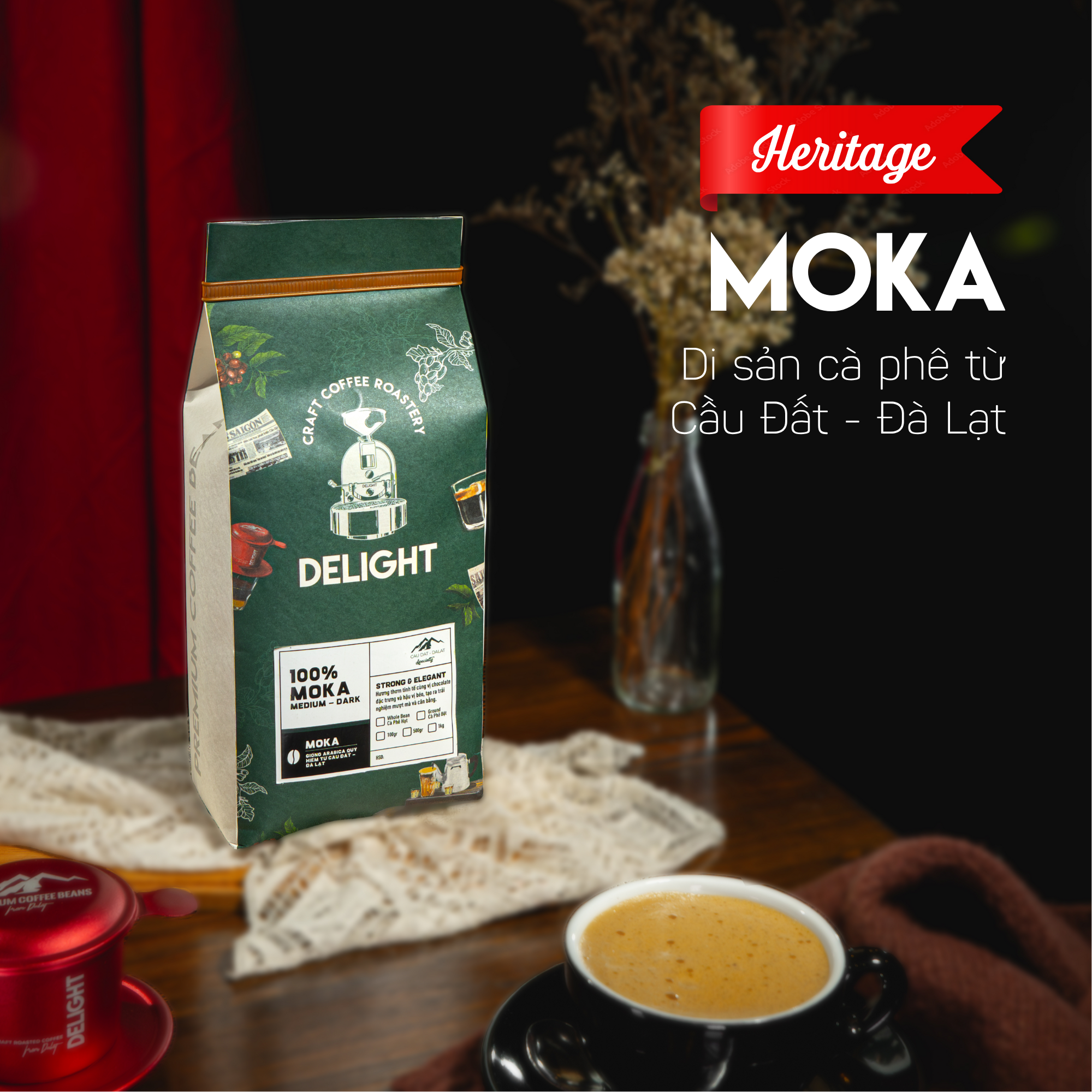 Vùng - Độ cao: Cầu Đất - 1600masl.
Gi...