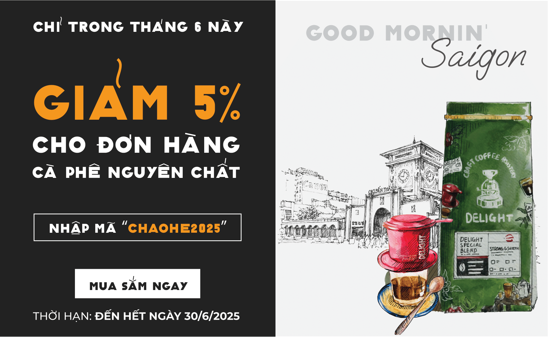 CHÀO BẠN MỚI - ƯU ĐÃI 5% KHI ĐĂNG KÝ THÀNH VIÊN