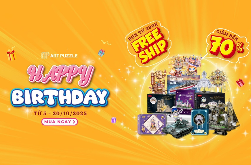 Sinh Nhật 10 Năm Art Puzzle – Giảm Sốc Đến 70%!