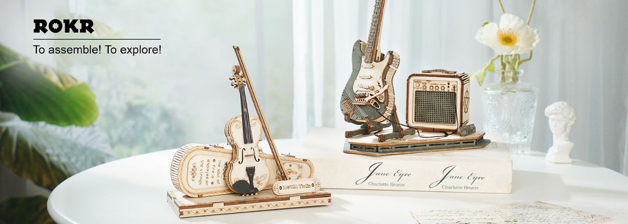Mô Hình Gỗ 3D Lắp Ráp Nhạc Cụ