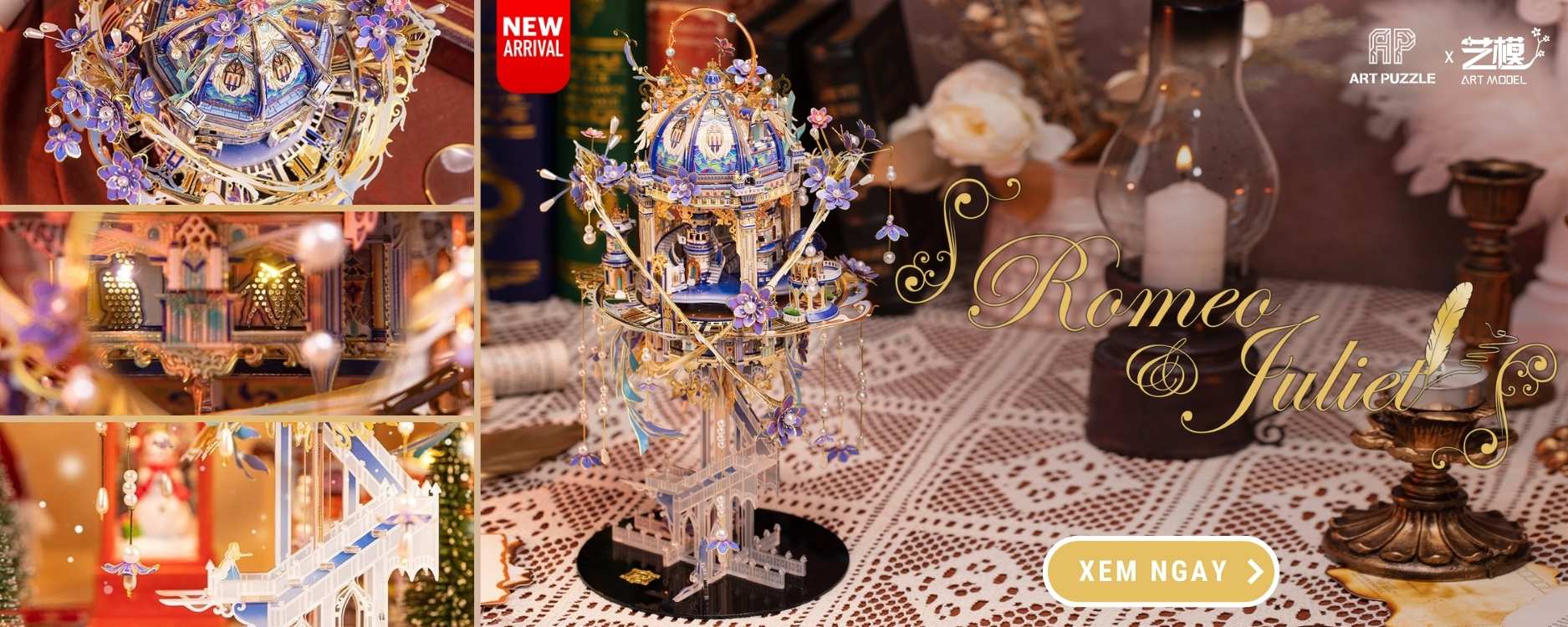 Mô Hình Kim Loại Lắp Ráp 3D MU Romeo và Juliet