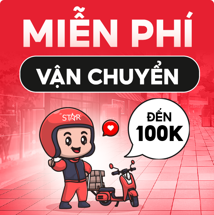 Miễn phí vận chuyển đến 100k