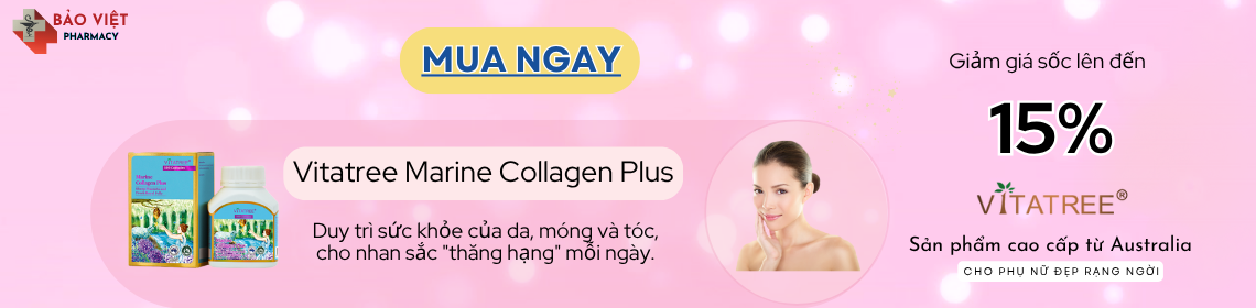 Viên uống đẹp da Vitatree Marine Collagen Plus