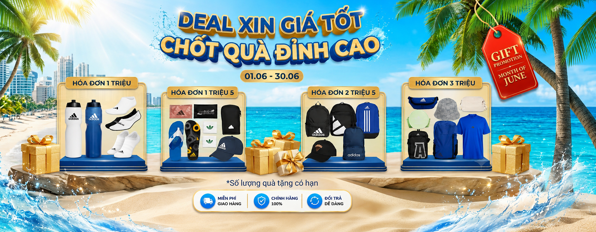 Quà Tặng Cho Hóa Đơn Tháng 06