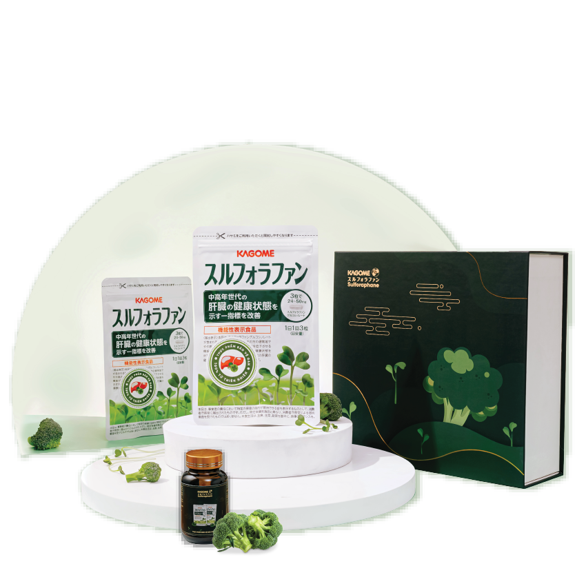 TPBVSK Kagome Sulforaphane Hỗ trợ cải thiện chức năng gan, Hỗ trợ giảm chỉ số men gan ALT