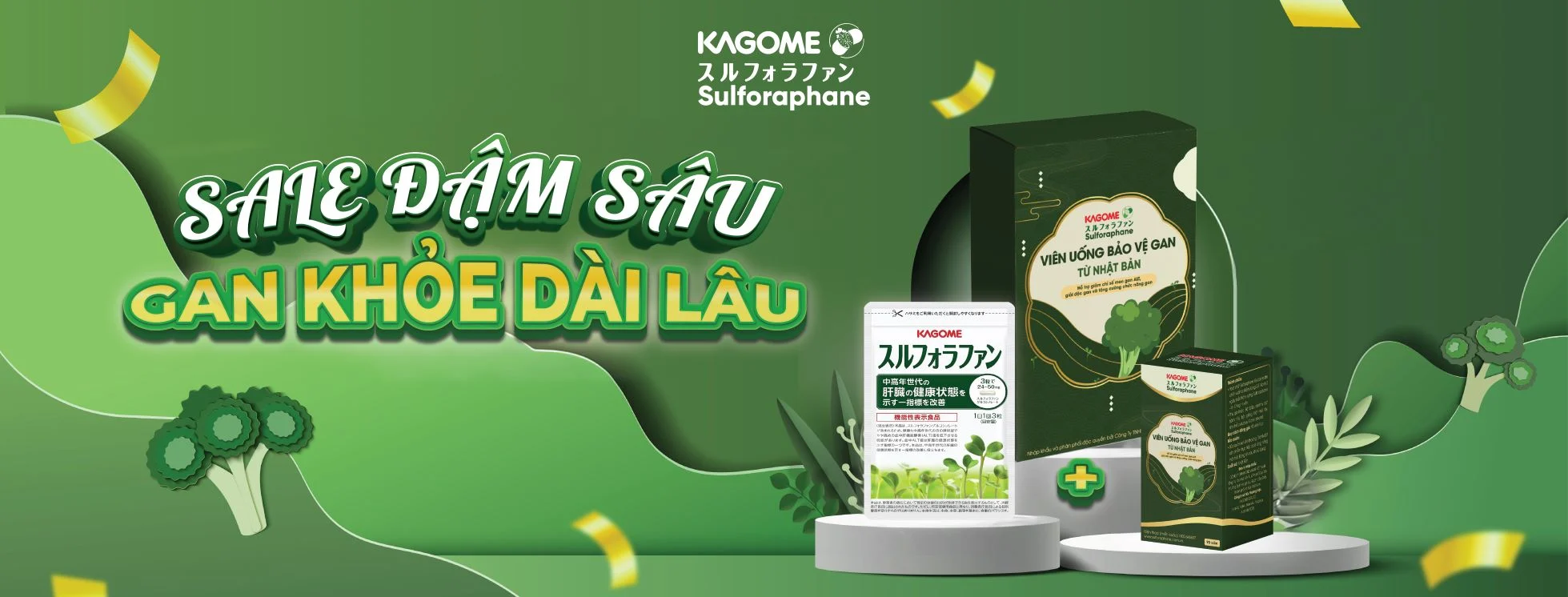 Chủ động bảo vệ sức khỏe GAN với Thực phẩm Kagome Sulforaphane từ Nhật Bản