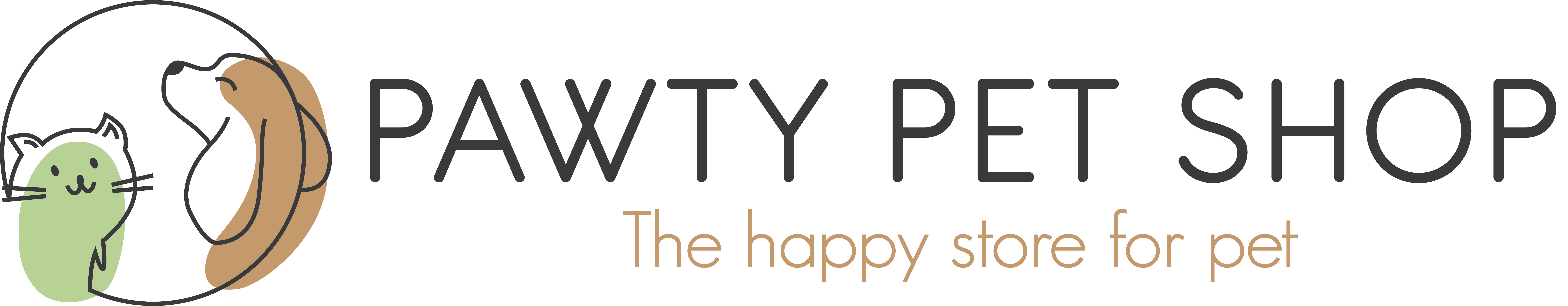 logo PAWTY PET SHOP - Đồ dùng & phụ kiện thú cưng
