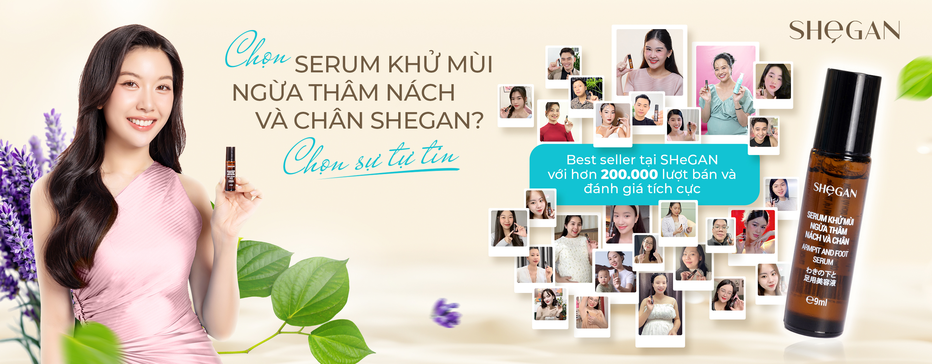 Best seller serum khử mùi ngừa thâm nách và chân Shegan