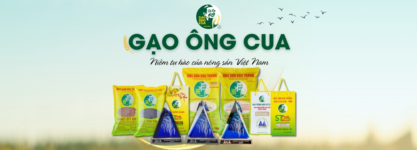 Gạo Ông Cua ST25 Góp phần xây dựng thương hiệu gạo Việt Nam