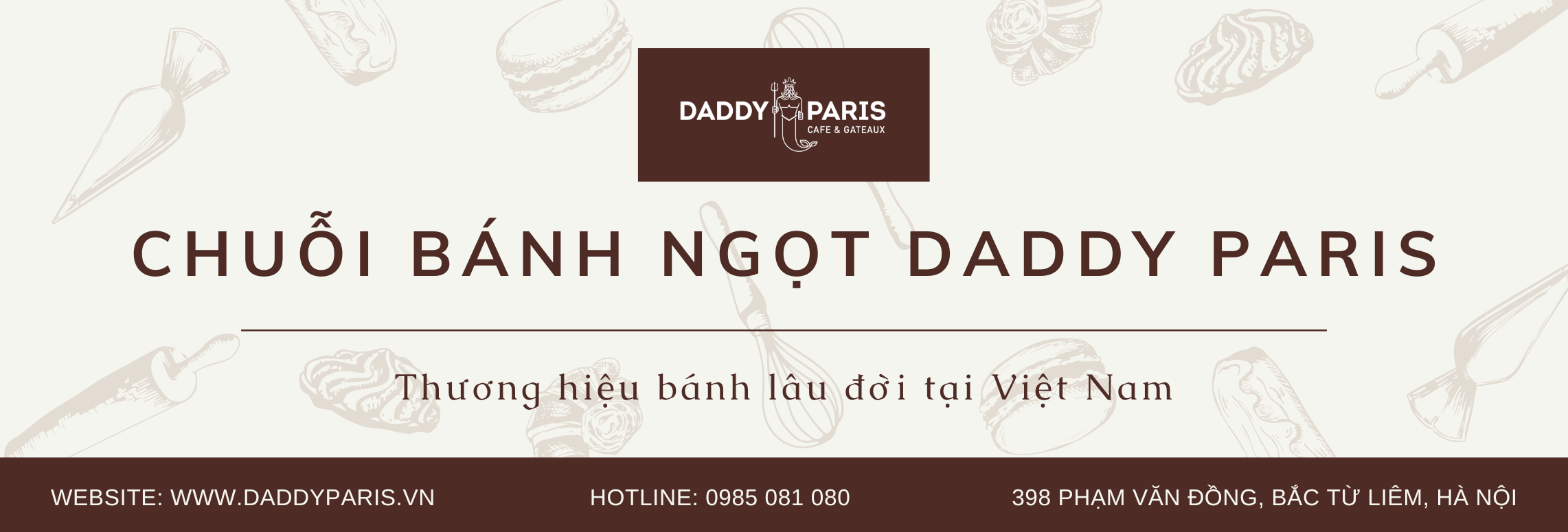Thương Hiệu Bánh DADDY PARIS