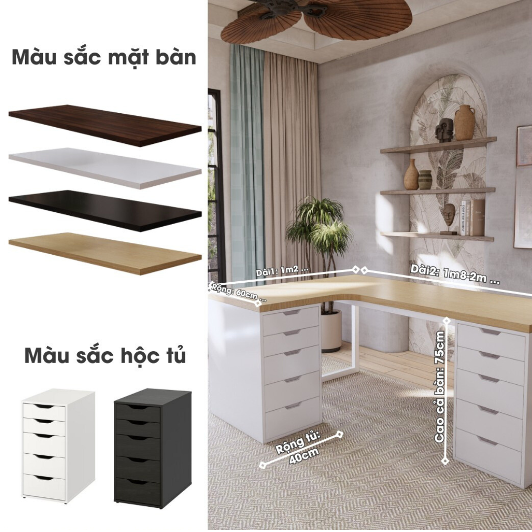 Bàn IKEA Chữ L - Icon