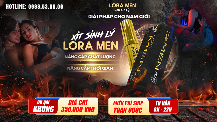 Chai xịt kéo dài thời gian Lora Men Plus