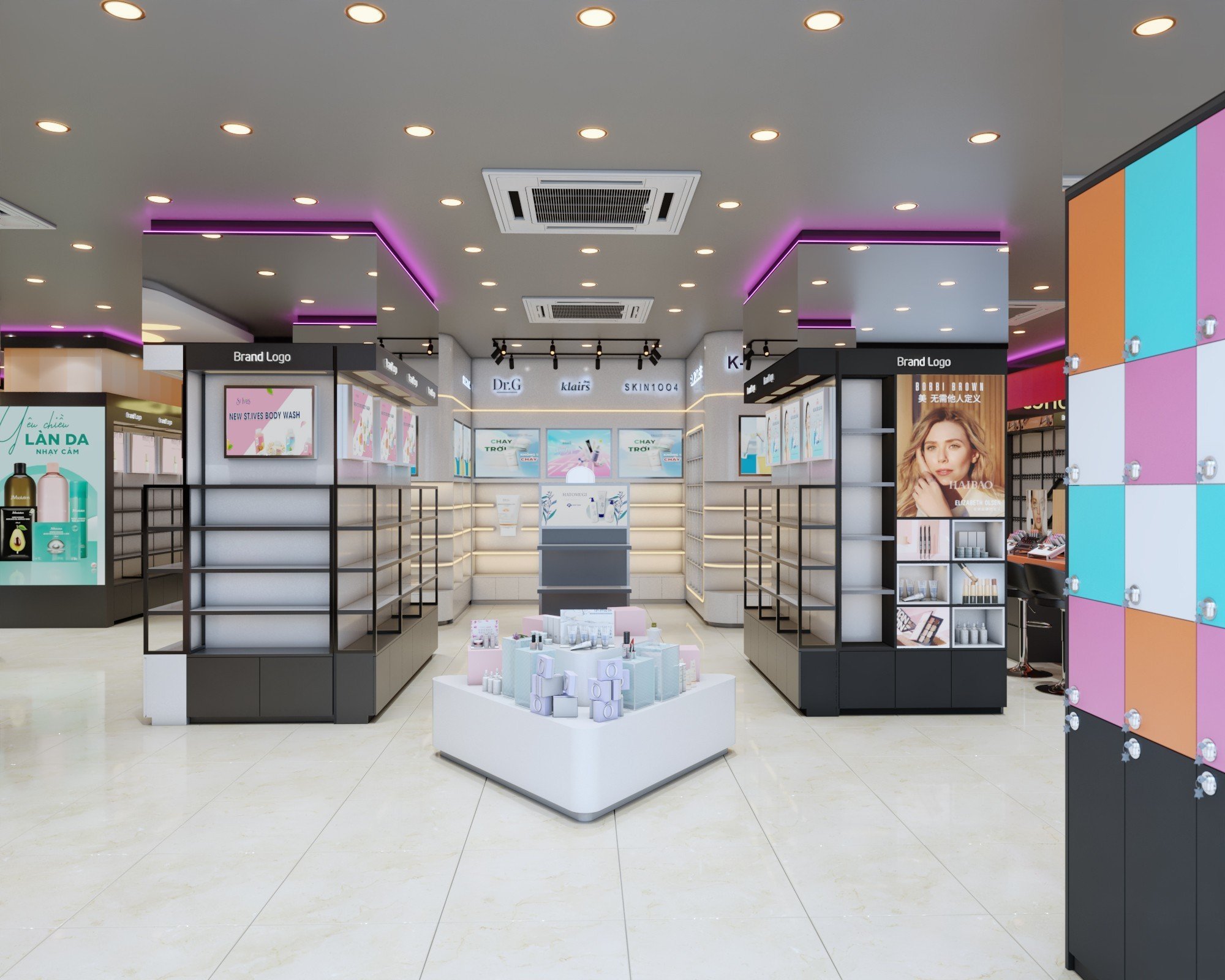 Thiết kế thi công nội thất cửa hàng