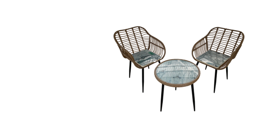 Bàn ghế nhựa tái chế